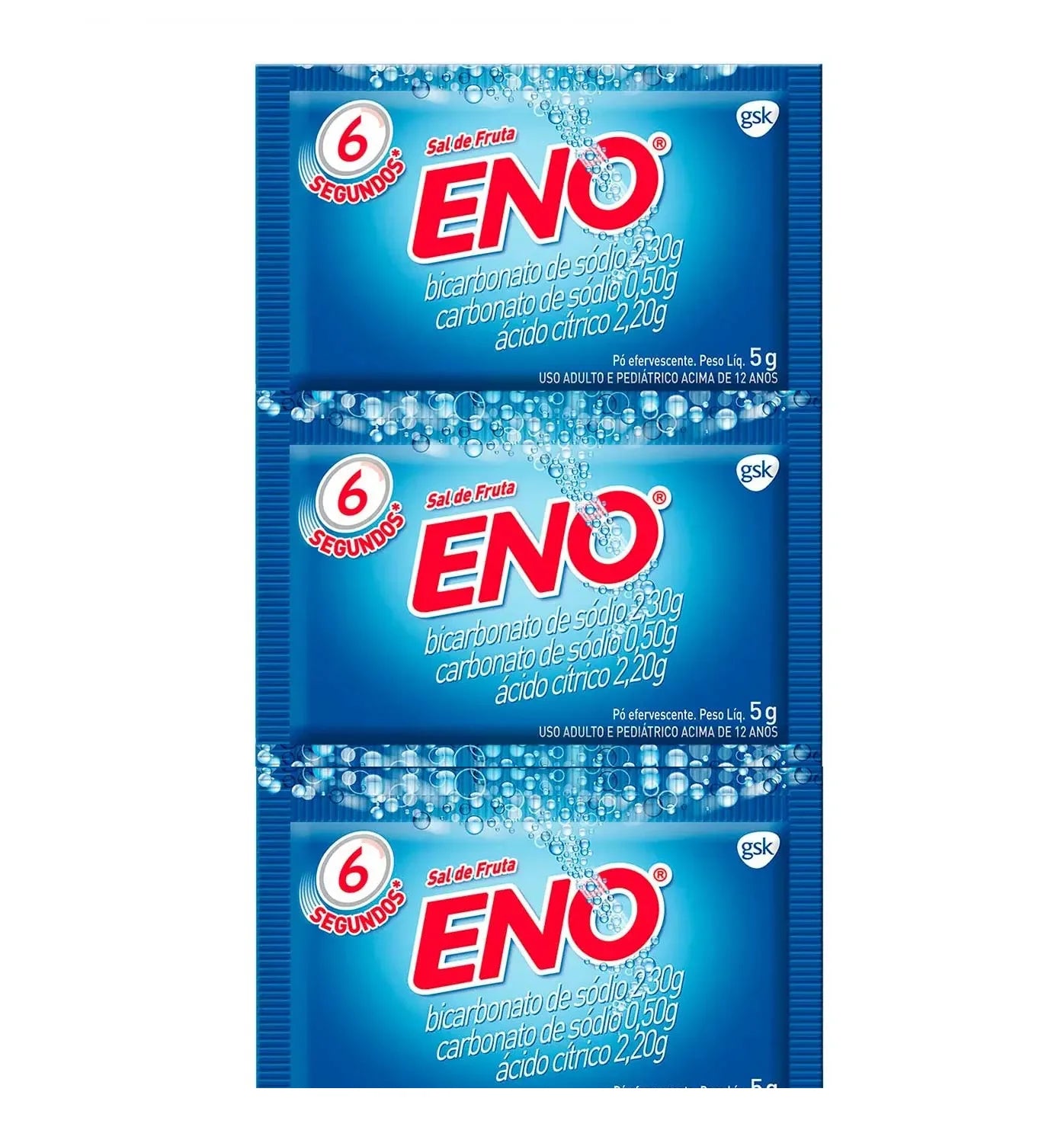 Sal de Fruta Eno Tradicional 5g (3x2 Unidades) 45g